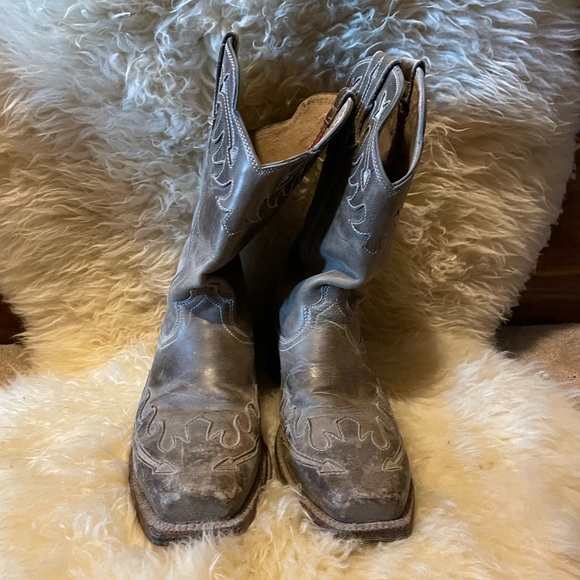Twisted X Shoes - Twisted X Women's Heeled Boots - Distressed Gray